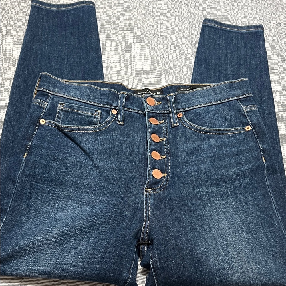 Banana Republic Jeans Women 29p Blue High Rise Skinny